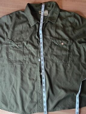 Islander Olive Green Casual Button-Down Shirt